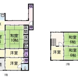 部屋数がとても多いです。間取