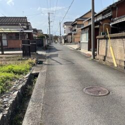 敷地南西側前面道路